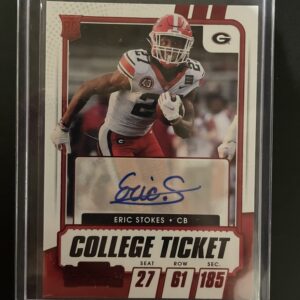 Eric Stokes College Ticket Auto (RC)
