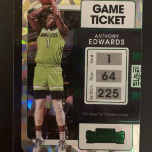 Anthony Edwards Game Ticket Green Ice